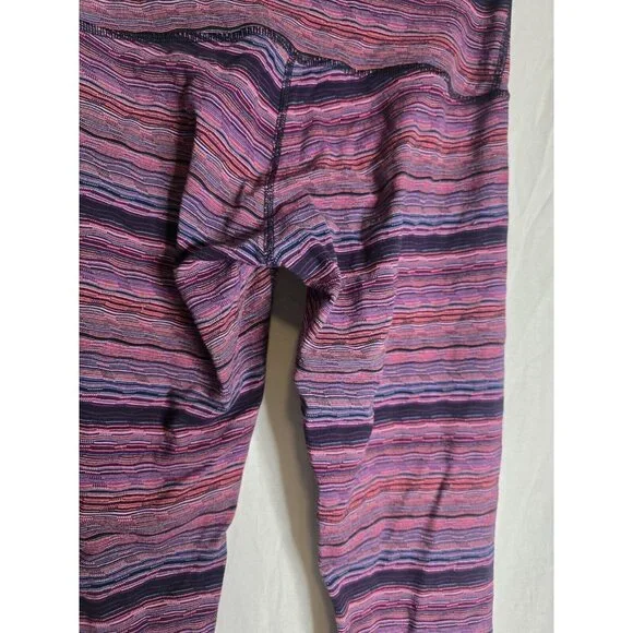 Lululemon Wunder Under Pant IIISpace Dye Twist Regal Plum Alarming Size 8 - Picture 2 of 7